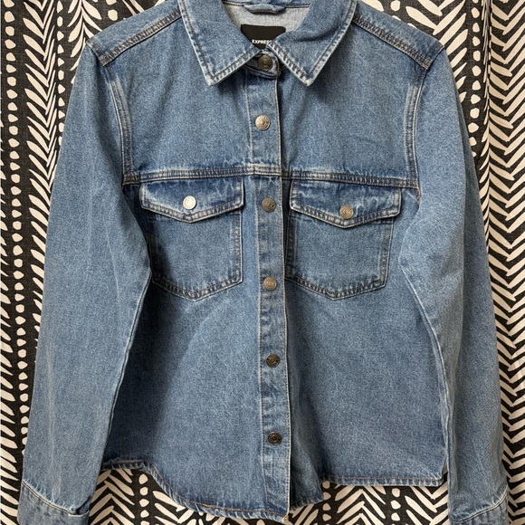 Express Jackets & Blazers - Express Classic Blue Denim Jacket